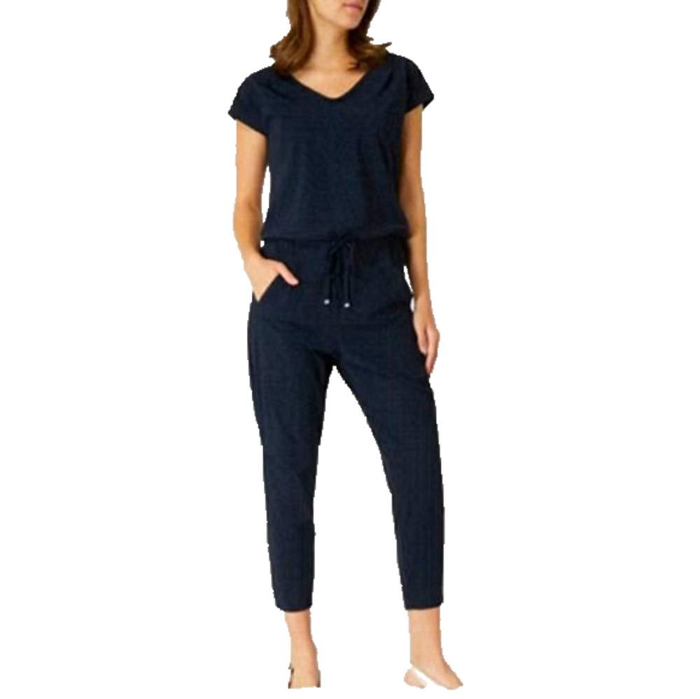 RAFFAELLO Rossi Short Sleeves Jumpsuit Combinaison Gira black size M